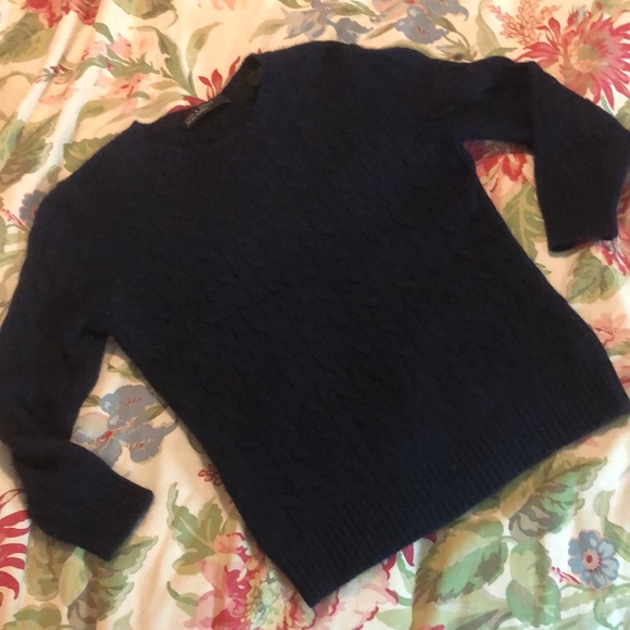 Vintage 00’s LORD & TAYLOR Size Small P Super Soft 2-Ply 100%Cashmere Cable-knit - Picture 10 of 13